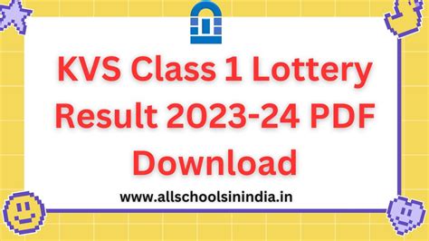 ktv lottery results|KVS Lottery Result 2022.